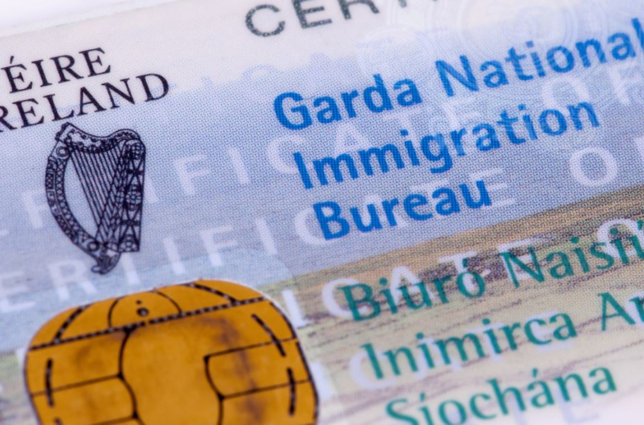 Mudança do GNIB para IRP na Irlanda